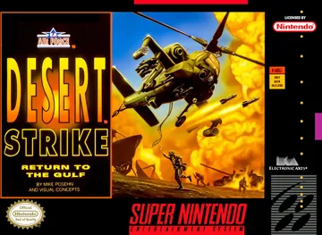 Desert Strike - Return to the Gulf (USA) box cover front